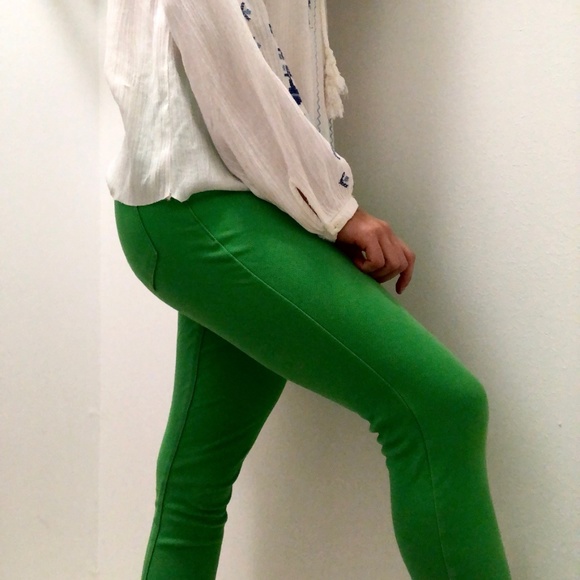 Green jeggings - Picture 3 of 6